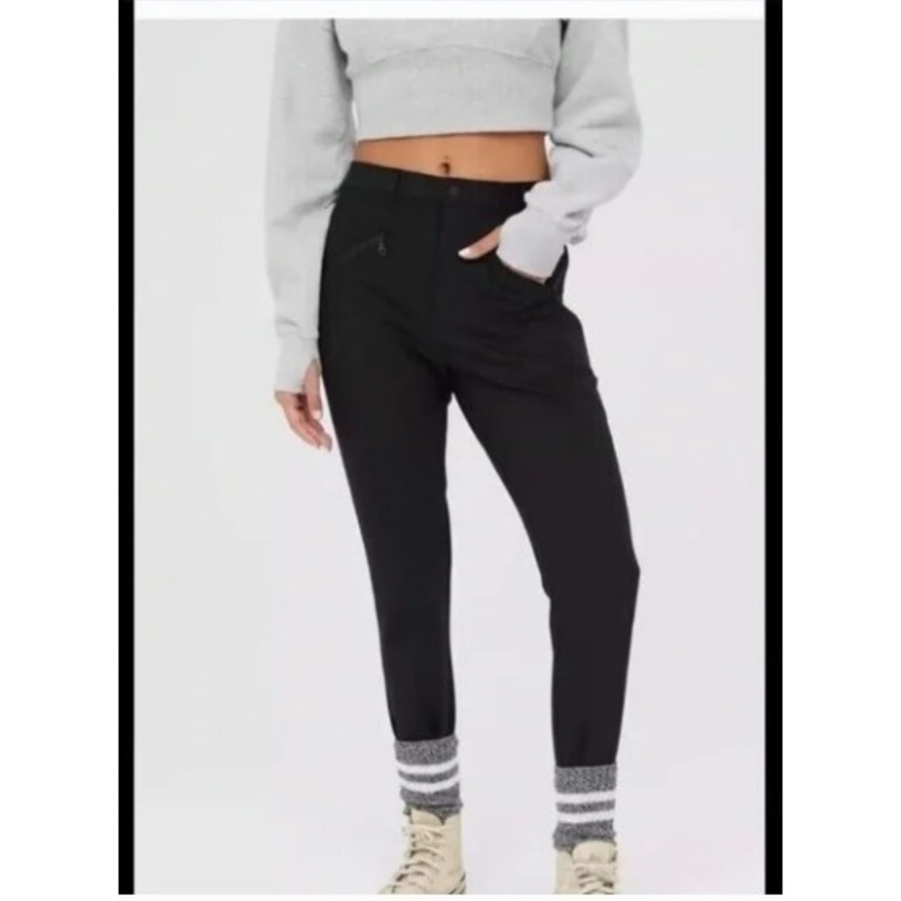 OFFLINE‎ by Aerie Chillside Black Water Resistant Stirrup Snow Pants Small NEW